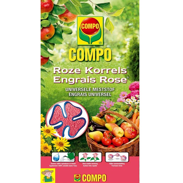 11185 Meststof Roze Korrel - Engrais Rose COMPO 1kg