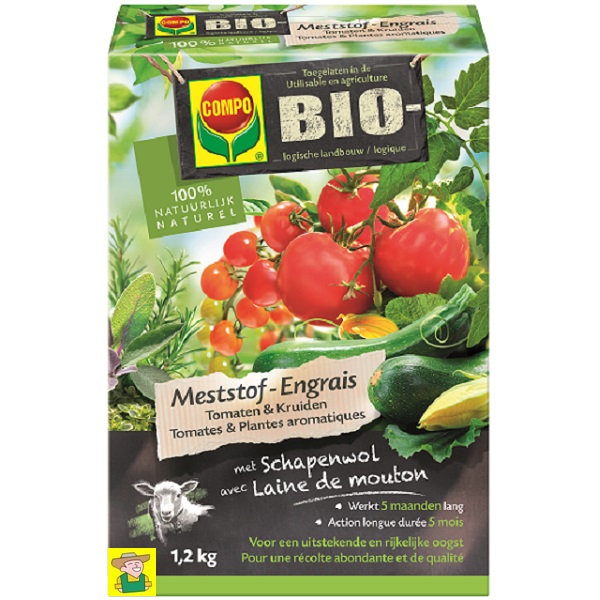 11269 Meststof Tomaten en Kruiden - Engrais Tomates et Plantes Aromatiques 1,2kg COMPO
